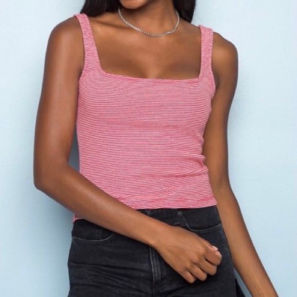 Brandy Straight Neck Tank Top